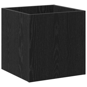 vidaXL &Scaron;katla za lončke Črna Orehovina 40 x 40 x 40 cm Inženirski les