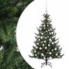 vidaXL Umetna božična jelka z bučko 120 cm 150 LED Toplo bela
