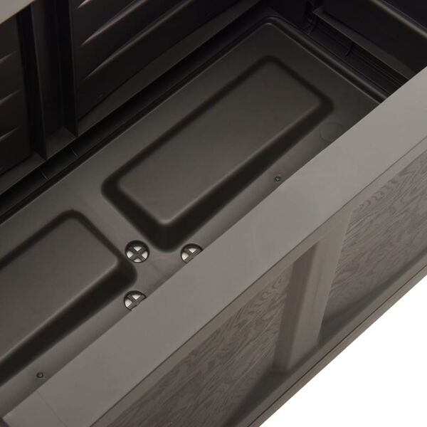 vidaXL Cvetlično korito sivo 80x42,5x42 cm PP