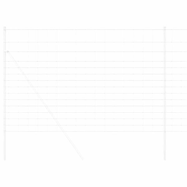 vidaXL Pašna ograja Siva 1.6 x 10 m Jeklo