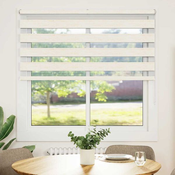 vidaXL Zebra senčilo bež marmor 150x150 cm tkanina &scaron;irina 145,9 cm