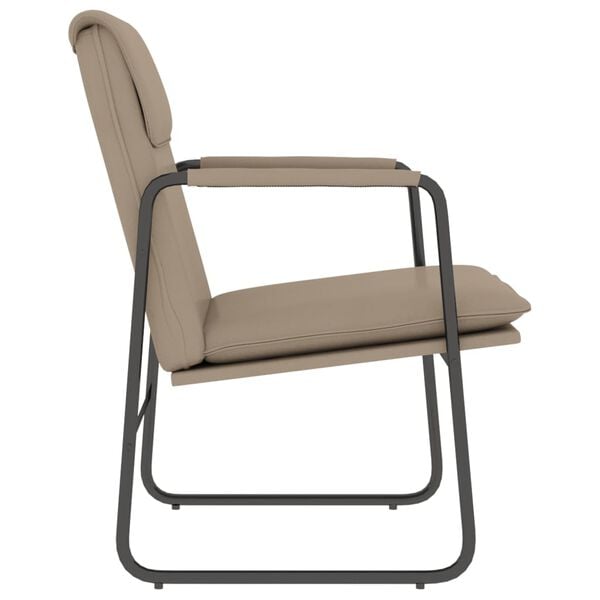 vidaXL Počivalnik kapučino 55x64x80 cm umetno usnje