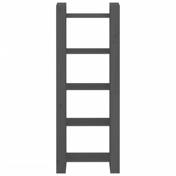 vidaXL Knjižna omara/pregrada siva 60x35x160 cm trden les