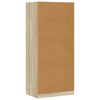vidaXL Garderobna omara sonoma hrast 80x52x180 cm inženirski les