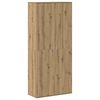 vidaXL Visoka omara 80 x 35 x 180 cm Inženirski les artisan hrast