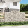 vidaXL Obokane gabion ko&scaron;are 11kosi 300x30x160/180 cm pocinkano železo