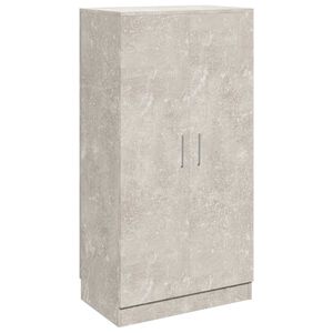 vidaXL Omarica za čevlje betonsko siva 55x35x108 cm inženirski les