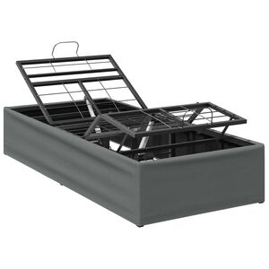 vidaXL Električna nastavljiva postelja Temno siva 200 x 80 x 33,5 cm