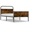 vidaXL Posteljni okvir brez vzmetnice 90x200 cm sonoma hrast inž. les