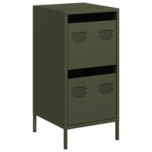 vidaXL Komoda olivno zelena 35x39x73,5 cm hladno valjano jeklo