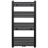 Kopalni&scaron;ki cevni radiator za centralno ogrevanje raven 600x1160 mm črn