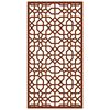 vidaXL Vrtna stenska dekoracija 105x55 cm corten jeklo mavra