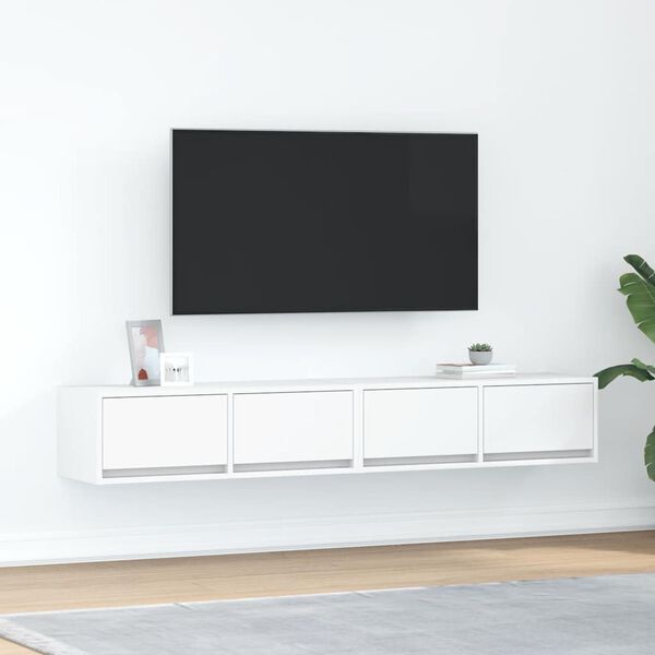 vidaXL TV omarica 2 kosa bela 80x31x25,5 cm inženirski les