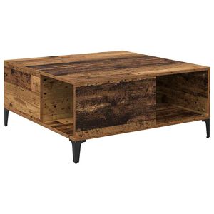 vidaXL Klubska miza Star les 80 x 80 x 36,5 cm Inženirski les