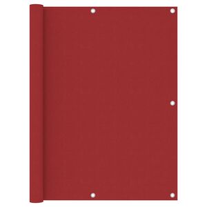 vidaXL Balkonsko platno rdeče 120x500 cm oksford blago