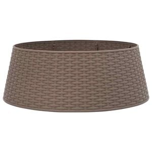 vidaXL Božično krilo za jelko rjavo &Oslash;65x23 cm plastika