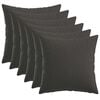 vidaXL Prevleka za blazino 6 kos HEERLEN Temno siva 35 x 35 cm Blago