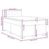 vidaXL Box spring postelja z vzmetnico temno zelena 120x200 cm žamet