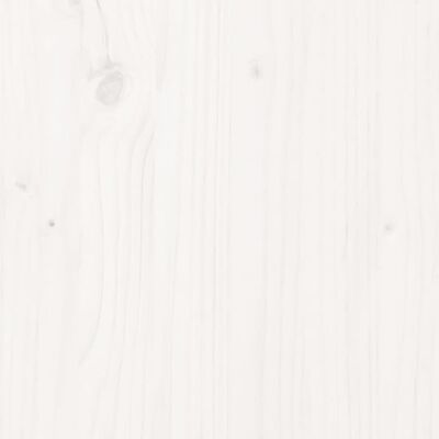 vidaXL Konzolna mizica bela 76,5x40x75 cm trdna borovina