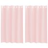 vidaXL Voile zavese z vponkami 2 kosa svetlo roza 140x175 cm