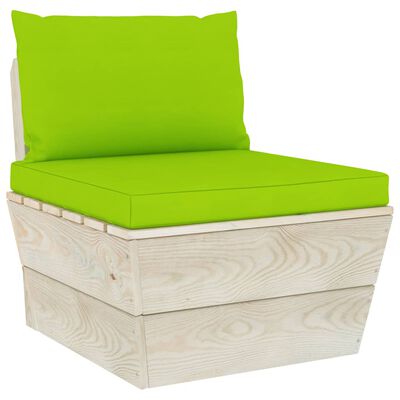 vidaXL Blazine za kavč iz palet 2 kosa svetlo zeleno blago