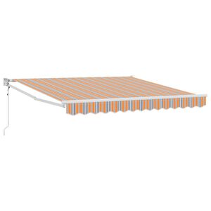 vidaXL Retraktilna tenda večbarvno 300 x 250 cm Poliester in aluminij