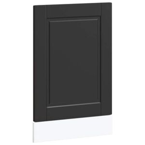 vidaXL Plo&scaron;ča za pomivalni stroj Porto črn 45x1,5x57 cm inž. les
