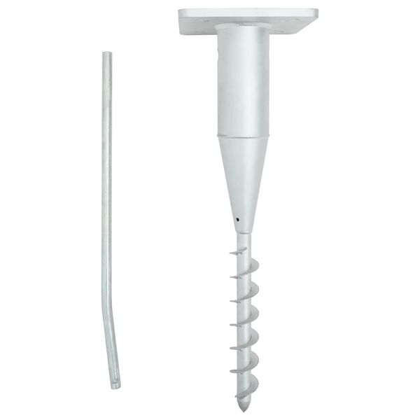 vidaXL Talni podstavek za senčnik s palico 16x16x52 cm jeklo