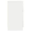 vidaXL Komoda s predalom bela 71x35x65 cm inženirski les