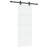 vidaXL Drsna vrata ORKDAL 78 x 202 cm Inženirski les Bela in črna