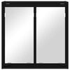 vidaXL Kopalniška ogledalna omara Črna 60 x 20 x 60 cm Konstruiran les