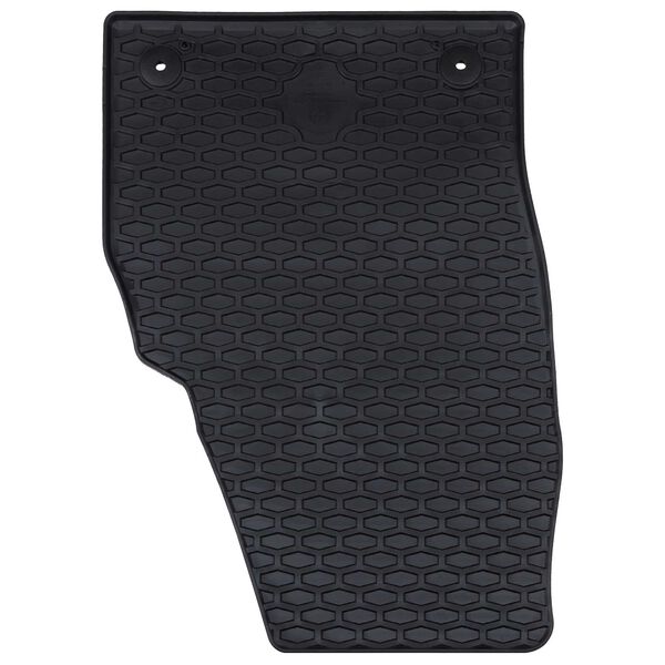 vidaXL Avto preproga 4 pcs Črna primeren za &Scaron;koda FABIA 2021- Guma