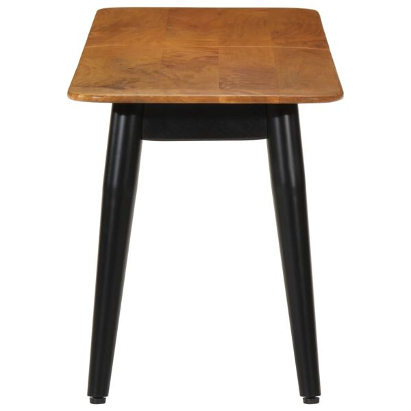 vidaXL Klop 160x40x45 cm trden mangov les in železo