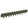 vidaXL Robovi trave 10 pcs 103 x 15 cm Jeklo Olivno zelena