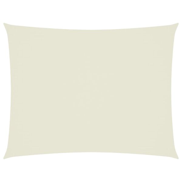 vidaXL Senčno jadro oksford blago pravokotno 6x8 m krem