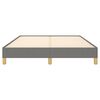 vidaXL Posteljni okvir brez vzmetnice temno siv 140x190 cm blago