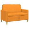 vidaXL Sofa s shrambo Temno rumena 122 x 78 x 87 cm Poliester