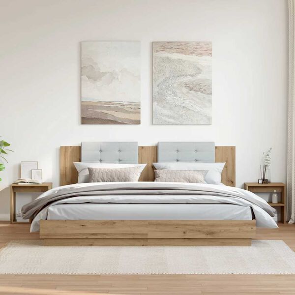 vidaXL Nočna omarica 2 kosa artisan hrast 40x30x40 cm inženirski les