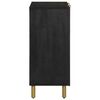 vidaXL Komoda črn 90x33x75 cm inženirski les