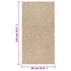 vidaXL Preproga ZIZUR 60x110 cm videz jute notranja in zunanja