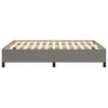 vidaXL Posteljni okvir brez vzmetnice temno siv 140x190 cm blago