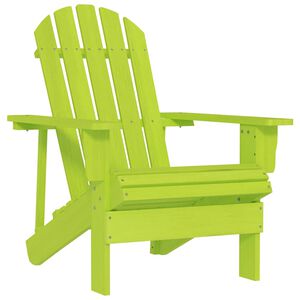 vidaXL Vrtni stol Adirondack trden les jelke zelen