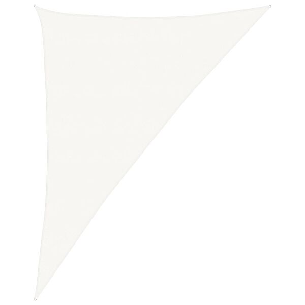 vidaXL Senčno jadro 160 g/m&sup2; belo 4x5x6,8 m HDPE