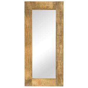vidaXL Ogledalo iz trdnega mangovega lesa 50x110 cm
