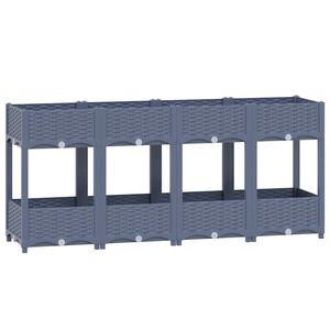 vidaXL Visoka greda 160x40x71 cm polipropilen