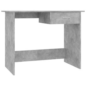 vidaXL Pisalna miza betonsko siva 100x50x76 cm iverna plo&scaron;ča