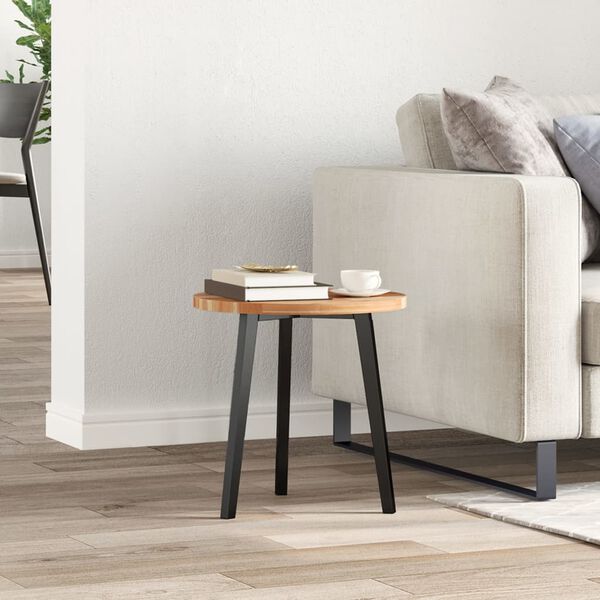 vidaXL Mizna plošča okrogla Ø40x2 cm trdna akacija