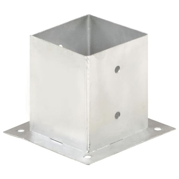 vidaXL Sidra za stebričke 4 kosi pocinkana kovina 121 mm