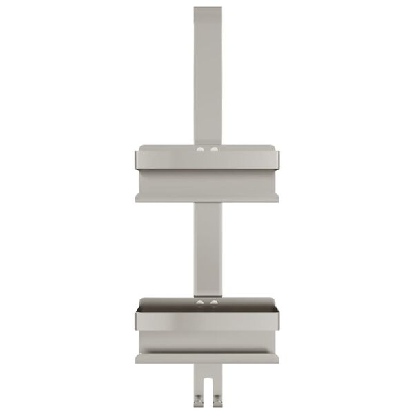 vidaXL Viseče stojalo za prho brušeno 304 nerjaveče jeklo