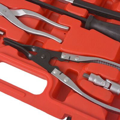 vidaXL 15-delni komplet orodja za vzdrževanje in montažo zavor